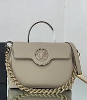VERSACE LA MEDUSA LARGE HANDBAG GREY DBFI038 SIZE 35 CM - 1