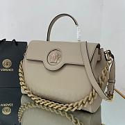 VERSACE LA MEDUSA LARGE HANDBAG GREY DBFI038 SIZE 35 CM - 2