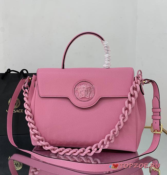 VERSACE LA MEDUSA LARGE HANDBAG PINK DBFI038 SIZE 35 CM - 1