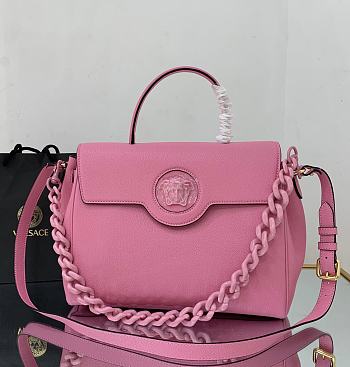 VERSACE LA MEDUSA LARGE HANDBAG PINK DBFI038 SIZE 35 CM