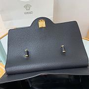 VERSACE LA MEDUSA LARGE HANDBAG BLACK & GOLD-TONE HARDWARE DBFI038 SIZE 35 CM - 6