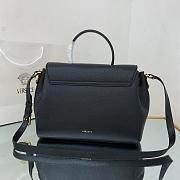 VERSACE LA MEDUSA LARGE HANDBAG BLACK & GOLD-TONE HARDWARE DBFI038 SIZE 35 CM - 4