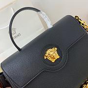 VERSACE LA MEDUSA LARGE HANDBAG BLACK & GOLD-TONE HARDWARE DBFI038 SIZE 35 CM - 3