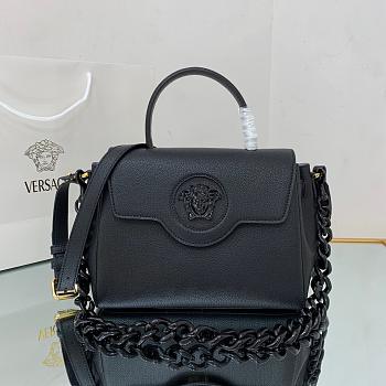 VERSACE LA MEDUSA MEDIUM HANDBAG BLACK DBFI039 SIZE 25 CM