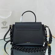 VERSACE LA MEDUSA MEDIUM HANDBAG BLACK DBFI039 SIZE 25 CM - 5