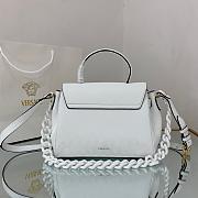 VERSACE LA MEDUSA MEDIUM HANDBAG WHITE DBFI039 SIZE 25 CM - 6