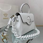 VERSACE LA MEDUSA MEDIUM HANDBAG WHITE DBFI039 SIZE 25 CM - 3