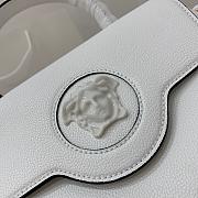 VERSACE LA MEDUSA MEDIUM HANDBAG WHITE DBFI039 SIZE 25 CM - 2