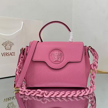 VERSACE LA MEDUSA MEDIUM HANDBAG PINK DBFI039 SIZE 25 CM