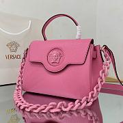 VERSACE LA MEDUSA MEDIUM HANDBAG PINK DBFI039 SIZE 25 CM - 4