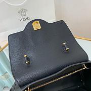 VERSACE LA MEDUSA MEDIUM HANDBAG BLACK & GOLD-TONE HARDWARE DBFI039 SIZE 25 CM - 3