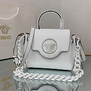 VERSACE LA MEDUSA SMALL HANDBAG WHITE DBFI040 SIZE 20 CM - 1