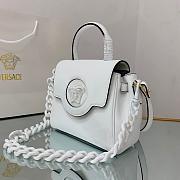 VERSACE LA MEDUSA SMALL HANDBAG WHITE DBFI040 SIZE 20 CM - 6