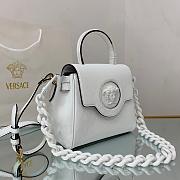 VERSACE LA MEDUSA SMALL HANDBAG WHITE DBFI040 SIZE 20 CM - 4