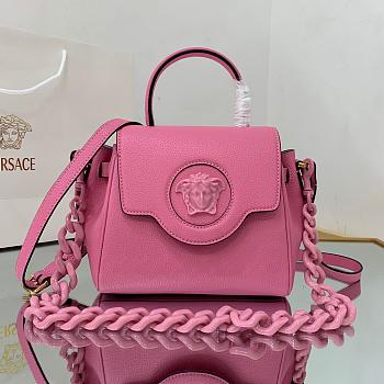 VERSACE LA MEDUSA SMALL HANDBAG PINK DBFI040 SIZE 20 CM