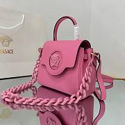 VERSACE LA MEDUSA SMALL HANDBAG PINK DBFI040 SIZE 20 CM - 6
