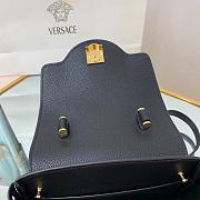 VERSACE LA MEDUSA SMALL HANDBAG BLACK & GOLD-TONE HARDWARE DBFI040 SIZE 20 CM - 4