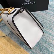 VERSACE VIRTUS CALFSKIN SHOULDER BAG WHITE DBFG985 SIZE 24 CM - 6