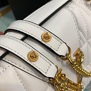 VERSACE VIRTUS LAMPSKIN SHOULDER BAG WHITE DBFG985 SIZE 24 CM - 5