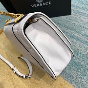 VERSACE VIRTUS LAMPSKIN SHOULDER BAG WHITE DBFG985 SIZE 24 CM - 4