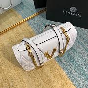 VERSACE VIRTUS LAMPSKIN SHOULDER BAG WHITE DBFG985 SIZE 24 CM - 2