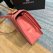 VERSACE VIRTUS LAMPSKIN SHOULDER BAG PINK DBFG985 SIZE 24 CM - 5