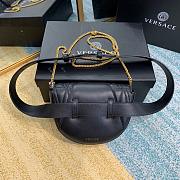VERSACE VIRTUS QUILTED BELT BAG BLACK DV3G984 SIZE 18 CM - 5