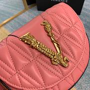 VERSACE VIRTUS QUILTED BELT BAG PINK DV3G984 SIZE 18 CM - 6