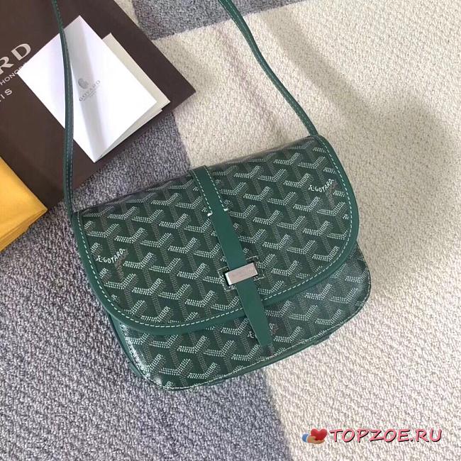 GOYARD BELVEDERA PM BAG GREEN SIZE 22 CM - 1
