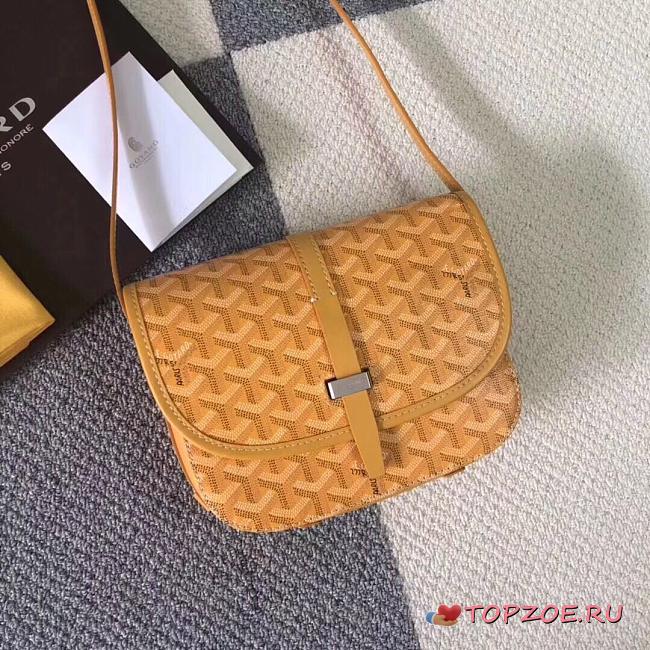 GOYARD BELVEDERA PM BAG YELLOW SIZE 22 CM - 1