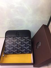 GOYARD ZIPPY SMALL WALLET BLACK SIZE 11 x 10 CM - 1