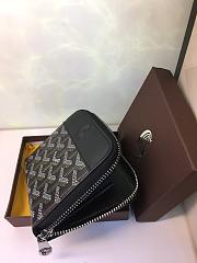 GOYARD ZIPPY SMALL WALLET BLACK SIZE 11 x 10 CM - 5
