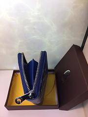 GOYARD ZIPPY SMALL WALLET BLUE SIZE 11 x 10 CM - 2