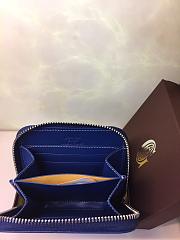 GOYARD ZIPPY SMALL WALLET BLUE SIZE 11 x 10 CM - 5