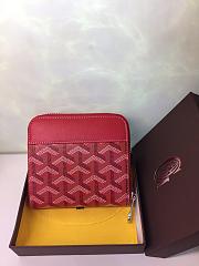 GOYARD ZIPPY SMALL WALLET RED SIZE 11 x 10 CM - 2