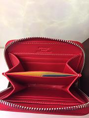 GOYARD ZIPPY SMALL WALLET RED SIZE 11 x 10 CM - 4