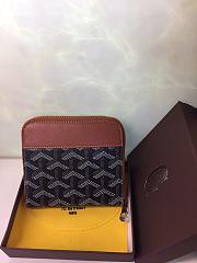 GOYARD ZIPPY SMALL WALLET BLACK/BROWN SIZE 11 x 10 CM - 6