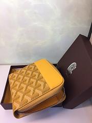 GOYARD ZIPPY SMALL WALLET YELLOW SIZE 11 x 10 CM - 5