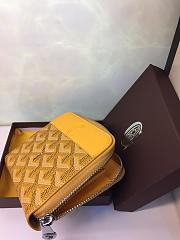 GOYARD ZIPPY SMALL WALLET YELLOW SIZE 11 x 10 CM - 3