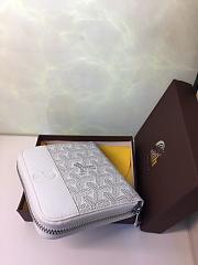 GOYARD ZIPPY SMALL WALLET WHITE SIZE 11 x 10 CM - 4