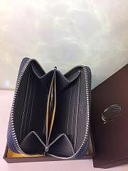 GOYARD ZIPPY SMALL WALLET NAVY BLUE SIZE 11 x 10 CM - 6