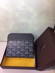GOYARD ZIPPY SMALL WALLET NAVY BLUE SIZE 11 x 10 CM - 5