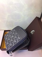 GOYARD ZIPPY SMALL WALLET NAVY BLUE SIZE 11 x 10 CM - 3