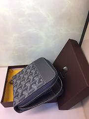 GOYARD ZIPPY SMALL WALLET NAVY BLUE SIZE 11 x 10 CM - 2
