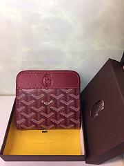 GOYARD ZIPPY SMALL WALLET BORDEAUX SIZE 11 x 10 CM - 1