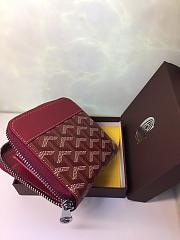 GOYARD ZIPPY SMALL WALLET BORDEAUX SIZE 11 x 10 CM - 6