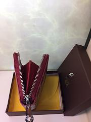 GOYARD ZIPPY SMALL WALLET BORDEAUX SIZE 11 x 10 CM - 4