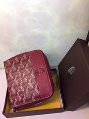 GOYARD ZIPPY SMALL WALLET BORDEAUX SIZE 11 x 10 CM - 2