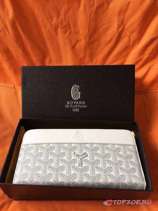 GOYARD ZIPPY LONG WALLET WHITE SIZE 19 CM - 1