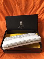 GOYARD ZIPPY LONG WALLET WHITE SIZE 19 CM - 2